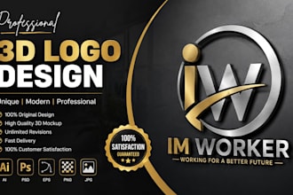 do a professional 3d logo for im worker