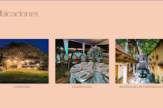 creacion de paginas web para eventos