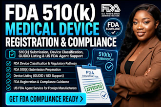 fda registration 510k submission device listing ndc  fda compliance and approval