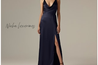 create high end luxury western evening gown fashion concepts using ai