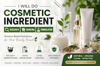 do cosmetic ingredient research sourcing formulation