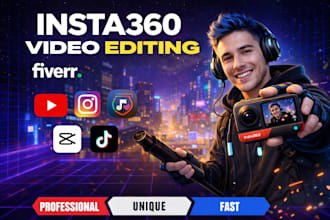 edit insta360 gopro max and apple vision pro videos professionally
