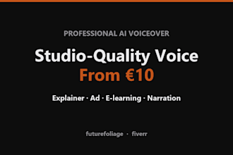 generate a professional ai voiceover for explainers and ads