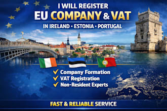register eu company and vat in ireland estonia portugal