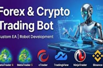 build custom forex trading bot, forex ea bot, forex trading robot, trading bot