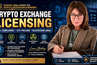 provide crypto exchange licensing aml compliance and blockchain legal services