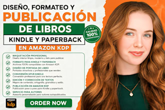 diseño, formateo y publicación de libros kindle y paperback en amazon KDP