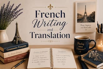writeprofessional french content and translate documents