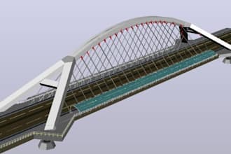 do 3d highway, bridge, infrastructure visualization design