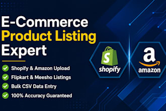 do product listing for amazon shopify flipkart and meesho