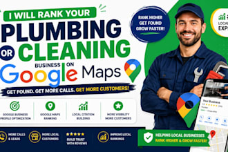 rank your plumbing or cleaning business on google maps
