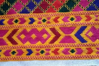 do hand embroidery on dupatta dress and suit