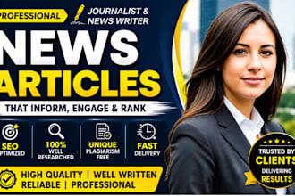 write professional news articles, blog posts, and journalistic content