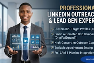 do b2b lead generation and linkedin outreach automation via dripify