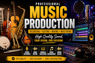 record live guitar flute fiddle violin or mandolin for your track