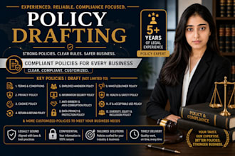 write terms and conditions, privacy policy and other policies