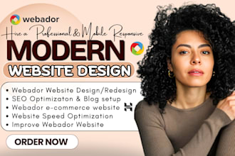 design or redesign webador website, hostinger website, squarespace canva wix seo