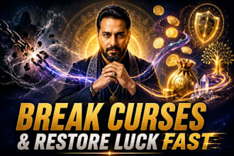 cast curse removal ritual, ancestral bad luck breaking, fortune restoration fast