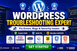 fix wordpress website, malware removal, errors and bugs in 1 hour