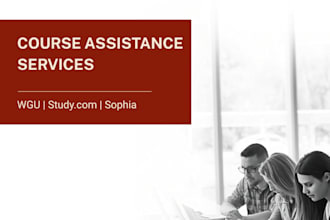 provide professional study com course assistance