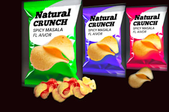 design modern snack and food packaging pixelab professional
