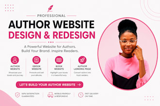 design book author website ebook website author website book landing page