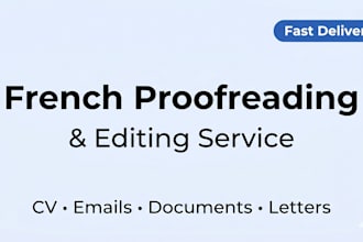 professional french proofreading and editing service