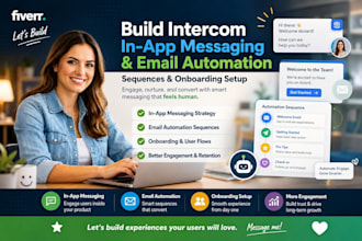build lntercom in app messaging and emali automation sequences onboarding setup
