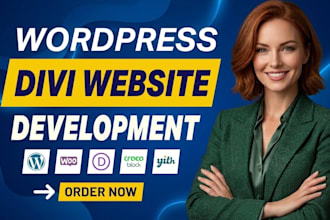 build wordpress website development, website developer, divi wordpress website