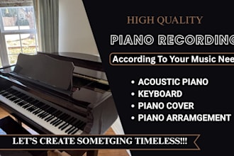 record professional piano keyboard and synth for rnb soul and neo soul songs