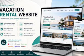 create a vacation rental, vacation website, airbnb website, rental website