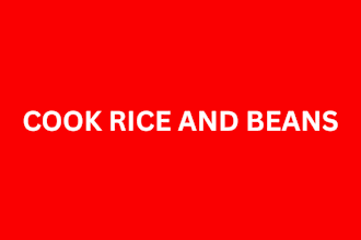 cook rice and beans