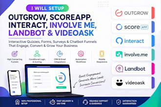 setup outgrow scoreapp interact involve me landbot videoask