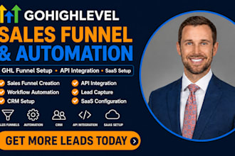 setup gohighlevel sales funnel ghl automation go high level api integration saas