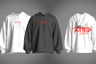 create realistic hoodie or tshirt graphic mockups