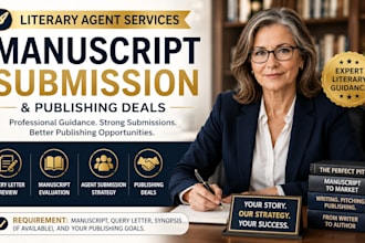 do literary agent services for manuscript submission and publishing deals
