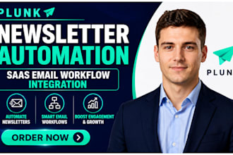 design plunk newsletter automation plunk saas email workflow integration email
