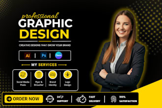 design modren and professional graphic for your brand