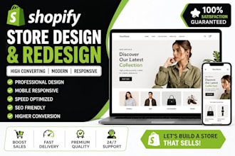 shopify store design shopify store redesign website design for higher conversion