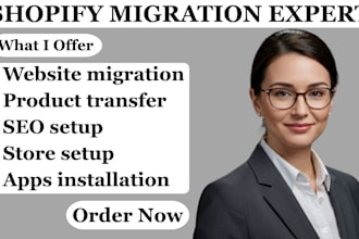 wix to shopify migration ecommerce product transfer SEO expert migrate woocommer