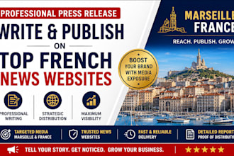 write and publish your press release on top marseille and french news websites
