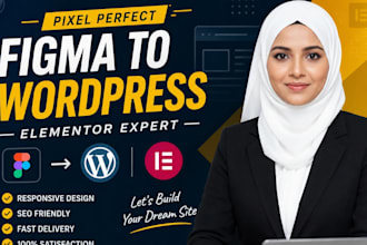 convert figma to wordpress, figma to elementor, PSD to wrdpress