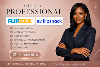 create interactive flipbook, ebook and digital brochure with professional design