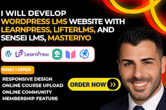 do liferlms, sensei lms, learndash, masteriyo lms website development