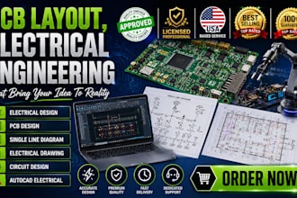 do pcb layout, design electrical engineering and robotics
