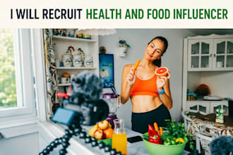 find and recruit top health and food influencers for your campaigns