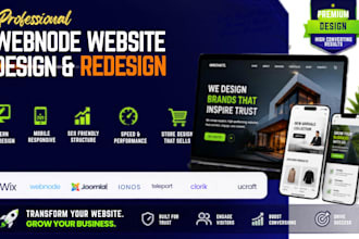 design custom webnode website redesign responsive SEO webnode website