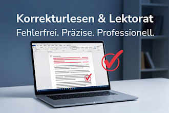 proofread and edit german texts