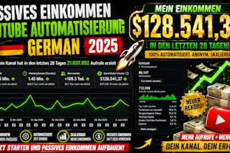 erstelle einen anonymen  automatisierten youtube kanal  um geld zu verdienen