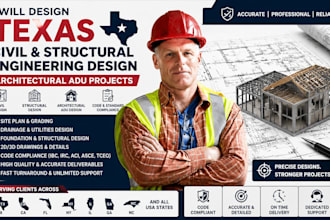design texas civil and structural engineering design, architectural adu projects